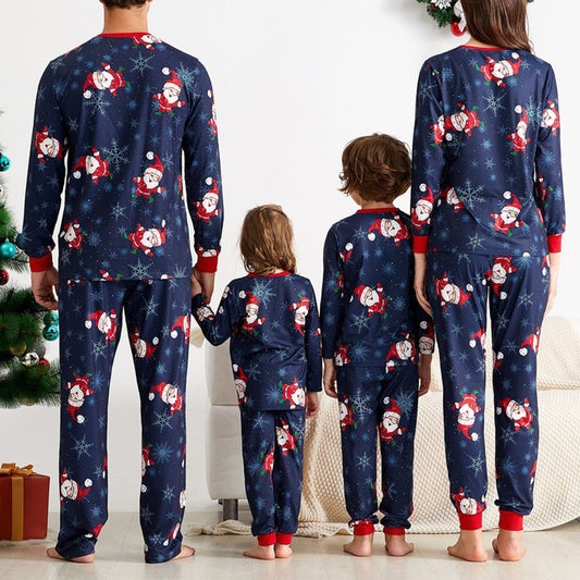 Festive Christmas Parent-Child Matching Long Sleeve Set – Perfect Holiday Family Outfit