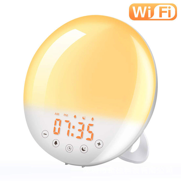 Smart WiFi Sunrise Alarm Clock – Voice-Controlled Natural Wake-Up Light for a Gentle Start
