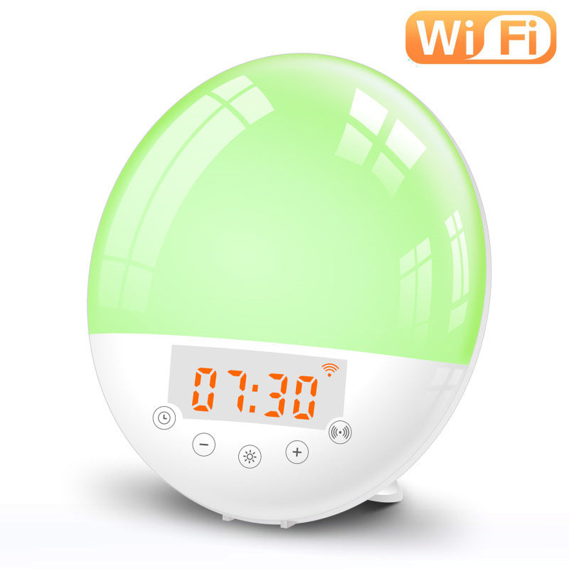 Smart WiFi Sunrise Alarm Clock – Voice-Controlled Natural Wake-Up Light for a Gentle Start