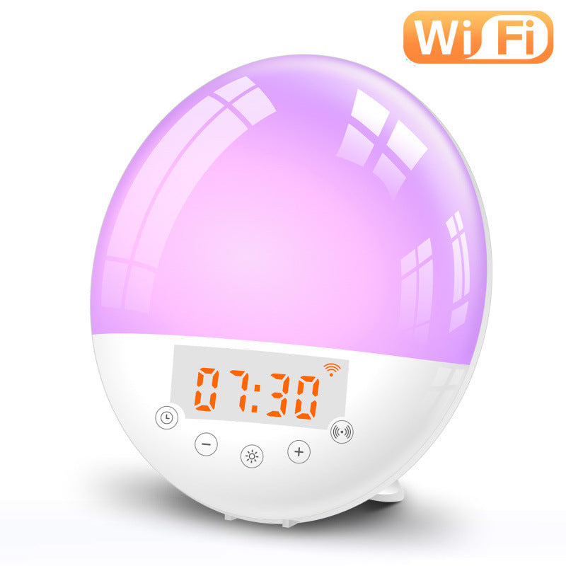 Smart WiFi Sunrise Alarm Clock – Voice-Controlled Natural Wake-Up Light for a Gentle Start