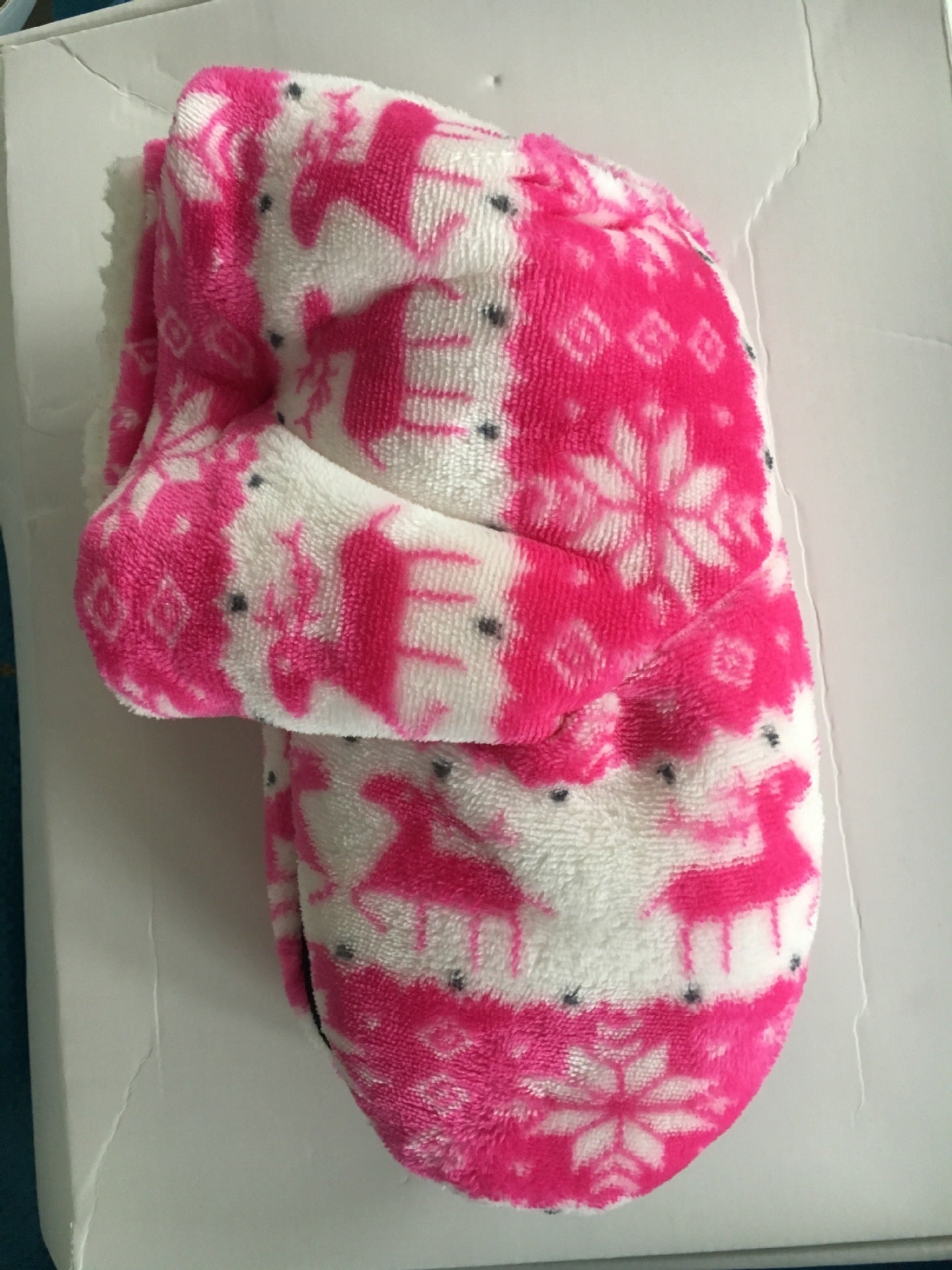 Cozy Christmas Elk Plush Slippers - Warm Indoor Socks Shoes for the Holiday Season